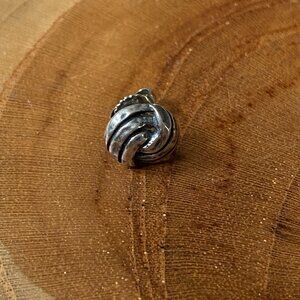 SINGLE James Avery Woven Knot Ear Post Earring, Sterling Silver